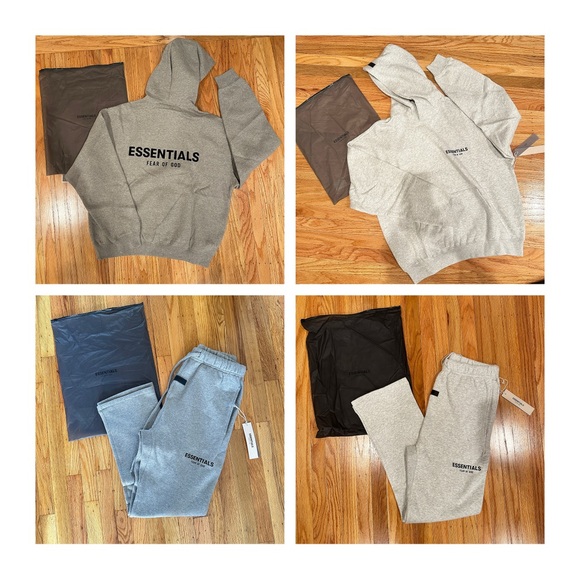 Essentials Kids Grey Sweatpants - Picture 1 of 1